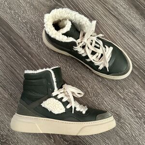 Dorothee Schumacher Sporty Movement Furry high-top sneakers